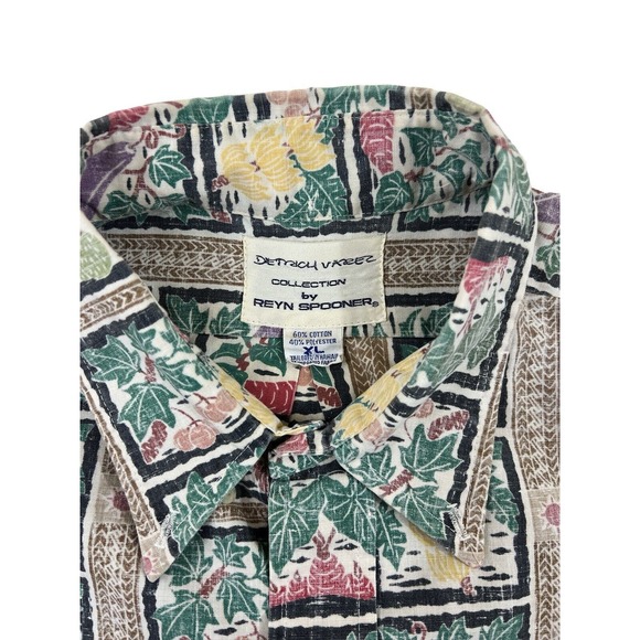 VTG Detrich Varez By Reyn‎ Spooner Men Short Sleeve Button Up Shirt Sz XL - Picture 5 of 6